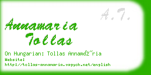 annamaria tollas business card
